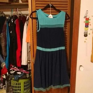 Flawless sheer blue dress